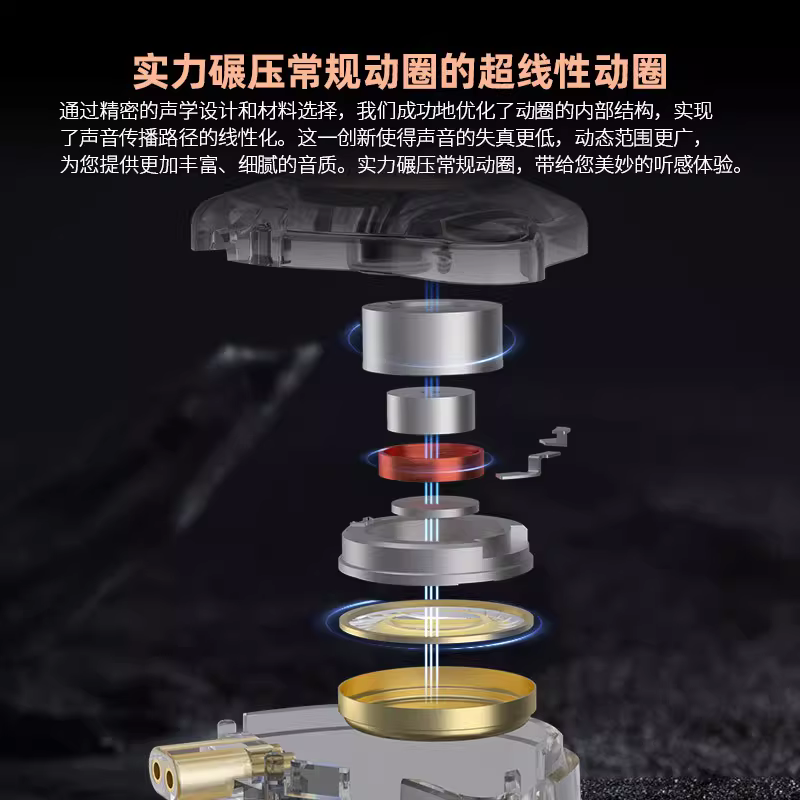 KZ-EDX PRO X动圈耳机 带麦克风线控入耳式游戏音乐耳机